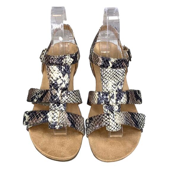 Vionic Women’s Glenda Natural Snakeskin Wedge Sandal Size US 7 - Picture 3 of 11